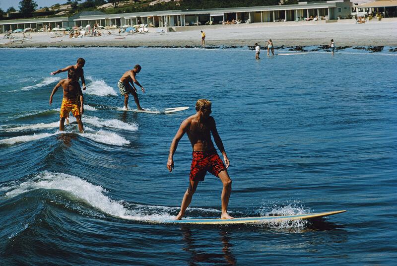 Slim Aarons, ‘Surfing Brothers’, ca. 1955, Photography, C print, IFAC Arts