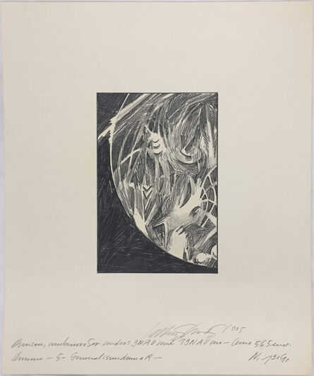 Lebbeus Woods, ‘Epicyclarium (Global Image Simulation - Detali)’, 1985