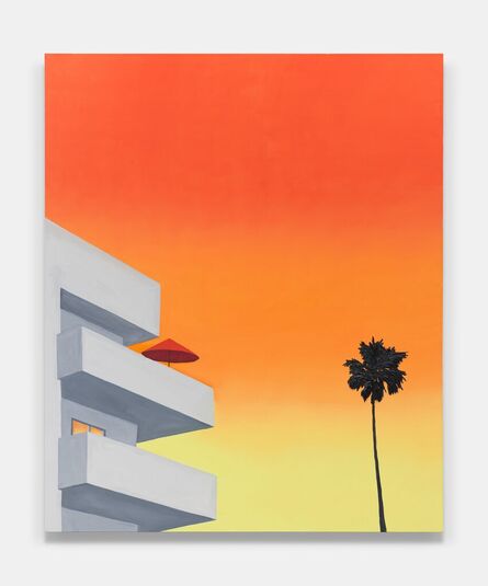 Alec Egan, ‘Building and palm’, 2023