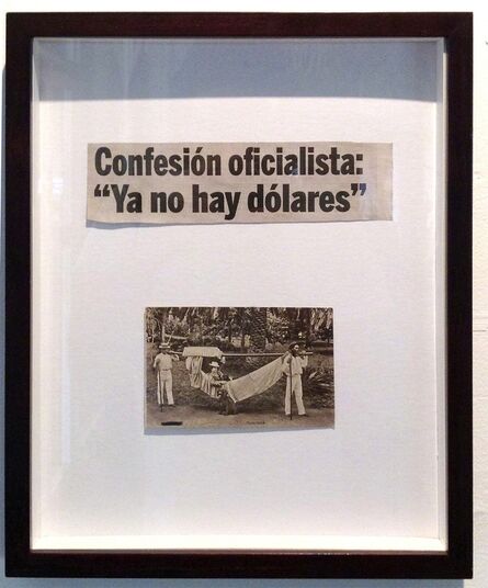 Marco Montiel-Soto, ‘Confesión oficialista “Ya no hay dólares”’, 2015