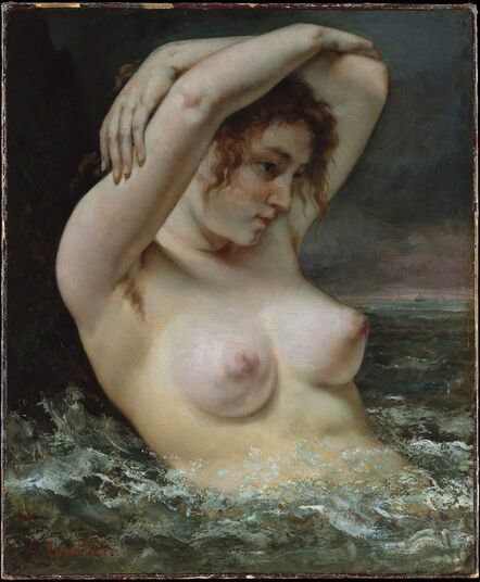 Gustave Courbet, ‘The Woman in the Waves’, 1863