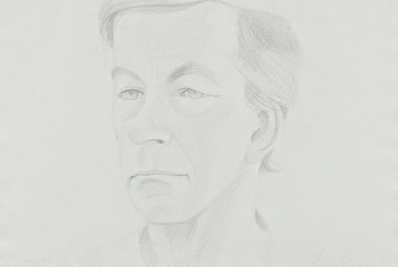 Alex Katz, ‘Rudy’, 1973, Drawing, Collage or other Work on Paper, Pencil on paper, Hirth Fine Art