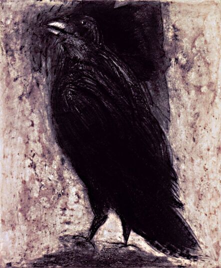 Jim Dine, ‘Raven on White Paper’, 1994