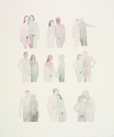 Dan Gluibizzi, ‘Nine Nudist Couples ’, 2011