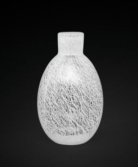 Archimede Seguso, ‘A small vase made of merletto lattimo glass’, 1952