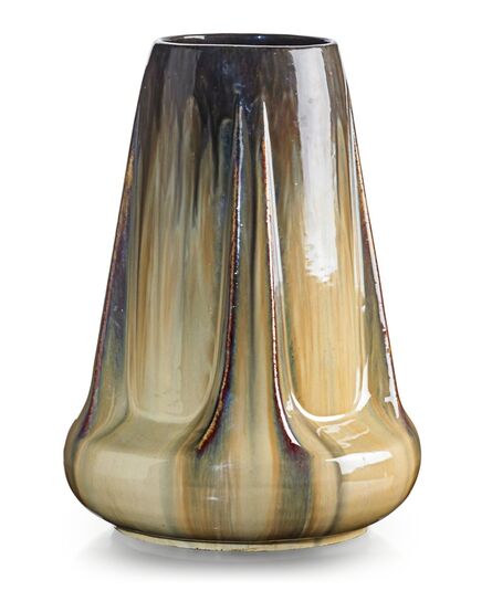 Fulper Pottery, ‘Buttressed vase, Cat's Eye flambé glaze, Flemington, NJ’, 1910s