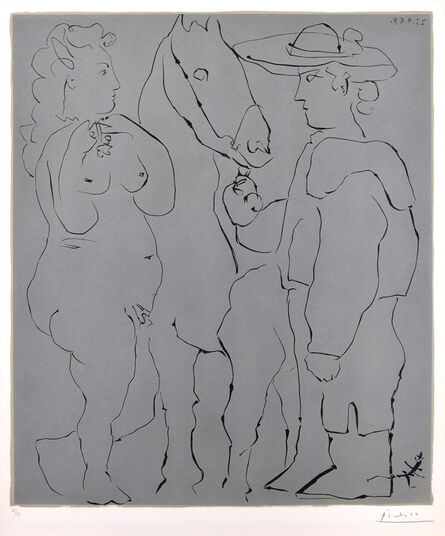 Pablo Picasso, ‘Picador debout avec son cheval et une femme (Picador, Woman, and Horse)’, 1959