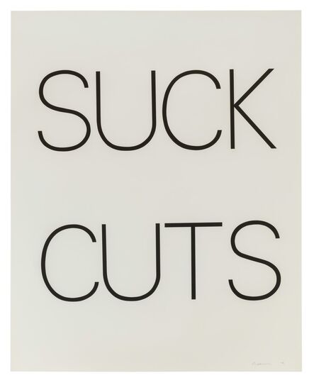 Bruce Nauman, ‘Suck Cuts’, 1973