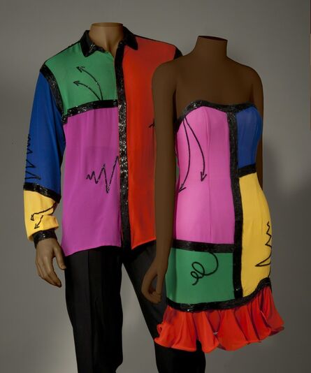 Fabrice Simon, ‘Cocktail dress and men's coordinating dress shirt’, 1990