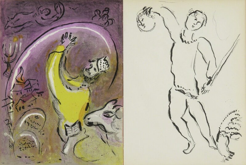 Marc Chagall, ‘Bible: Verve. Vol. VIII, Nos 33 et 34 (M. 117-146; C. Bks. 25)’, 1956, Print, The complete set of 29 lithographs, 17 printed in colors, Sotheby's