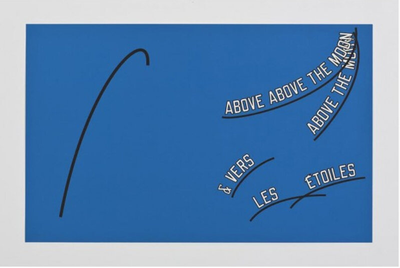 Lawrence Weiner, ‘TO THE MOON’, 2012, Painting, Lithograph, LAXART