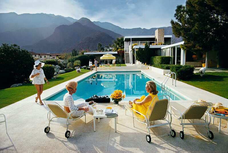 Slim Aarons, ‘Catch Up by the Pool’, 1970, Photography, C print, IFAC Arts
