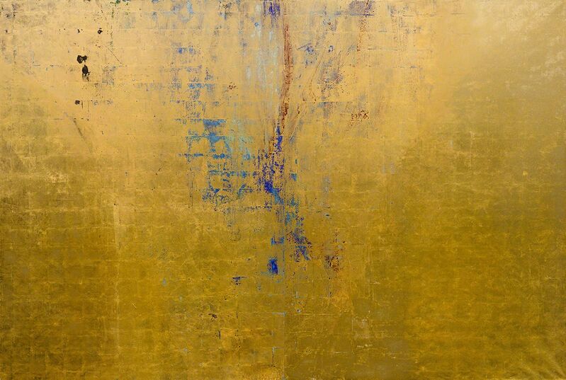 Makoto Fujimura, ‘Golden Fire’, 2007, Painting, Mineral Pigments and Gold on Kumohada Paper, Artrue Gallery