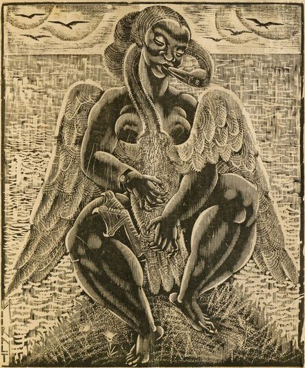 Eduard Wiiralt, ‘Leda and the Swan’, 1926