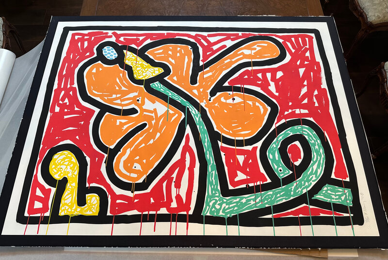 Keith Haring, ‘Flowers (5)’, 1990, Print, Silkscreen ink on Coventry Paper, Fine Art Mia