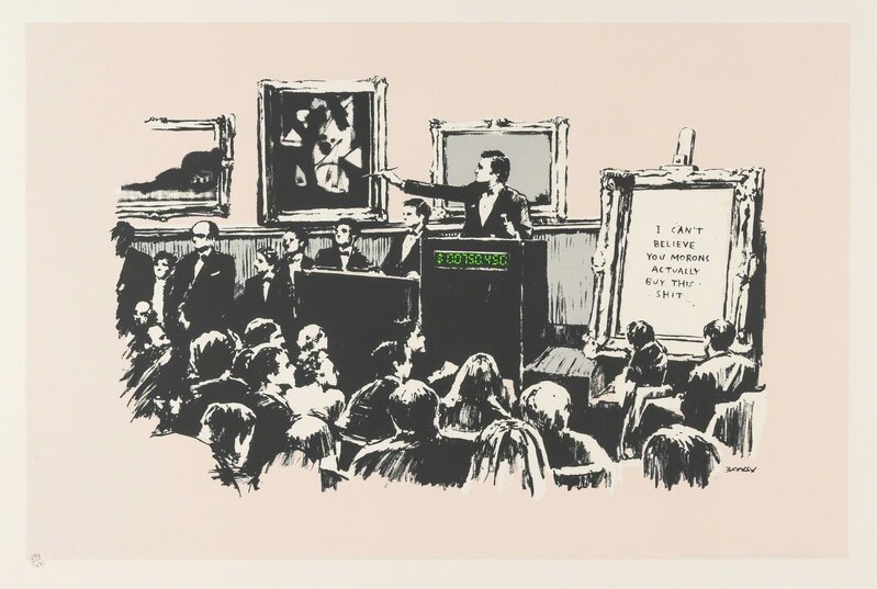 Banksy, ‘Morons’, 2007, Print, Screenprint in colours, Forum Auctions