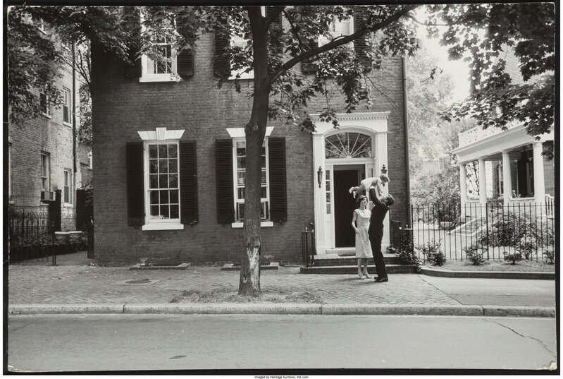 Mark Shaw, ‘JFK in front of Georgetown house’, 1961, Photography, Gelatin silver, 1963, Heritage Auctions