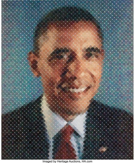Chuck Close, ‘Obama’, 2012