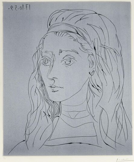Pablo Picasso, ‘Portrait de Jacqueline’, 1959
