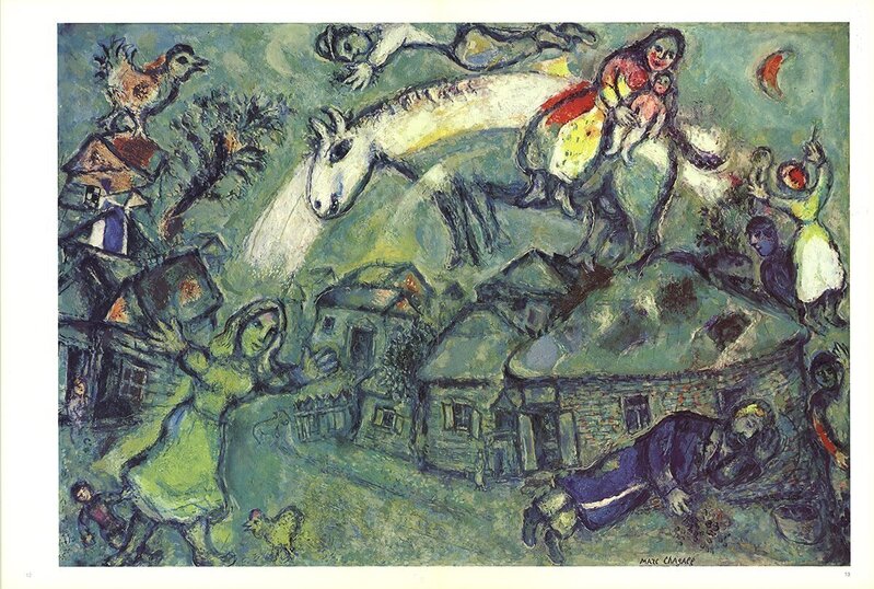 Marc Chagall, ‘DLM No. 182 Pages 12,13’, 1969, Print, Offset Lithograph, ArtWise