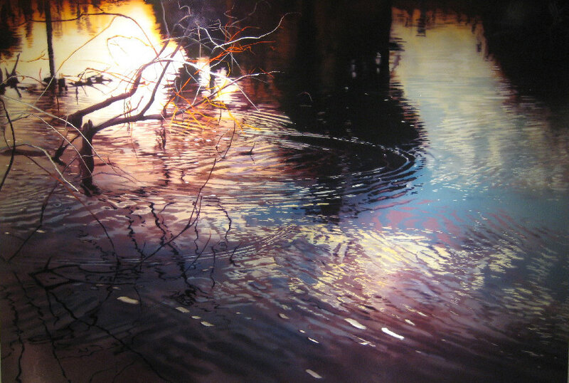 David T. Kessler, ‘Twilight Silhouettes’, Painting, Acrylic on aluminum, Stremmel Gallery