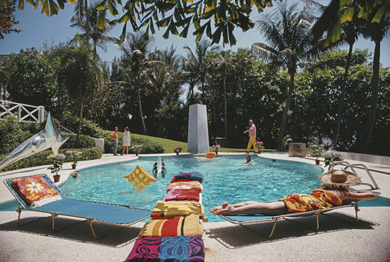 Slim Aarons, ‘Pool At Four Winds’, 1968, Photography, C print, IFAC Arts