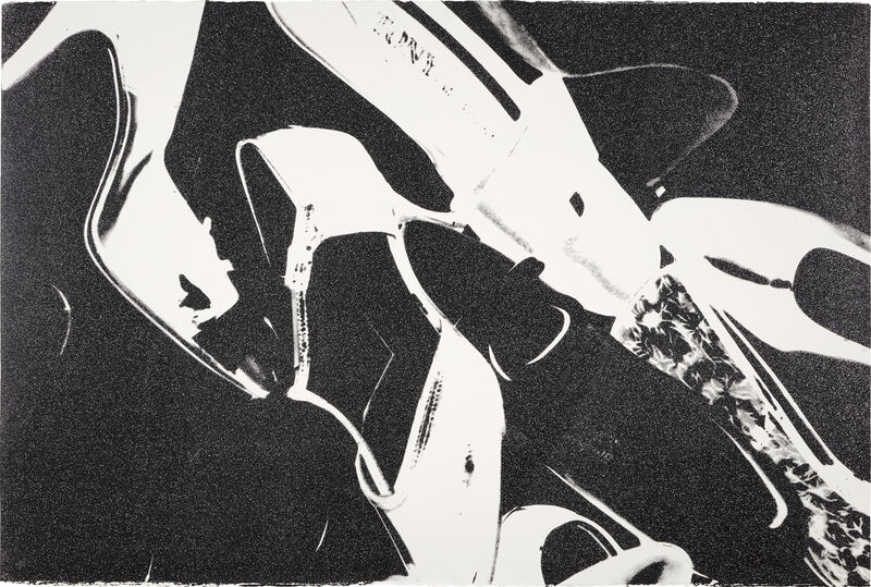 Andy Warhol, ‘Diamond Dust Shoes (Black and White)’, 1980, Print, Screenprint in black with diamond dust, on Arches Aquarelle paper, the full sheet., Phillips