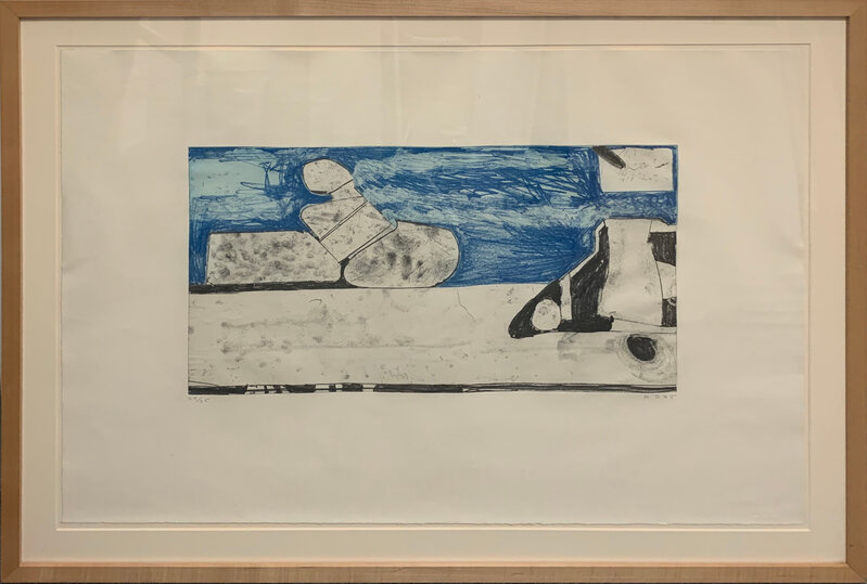 Richard Diebenkorn, ‘Blue Softground’, 1985, Print, Color etching, Bethesda Fine Art