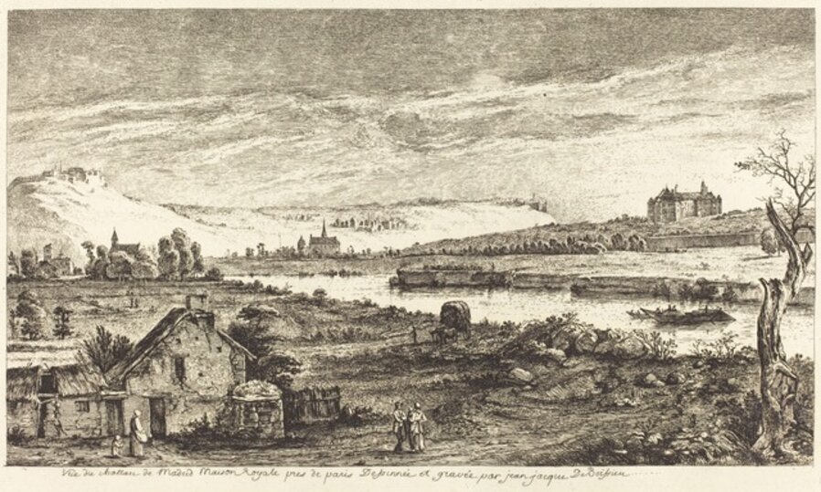 Vue du chateau de Madrid