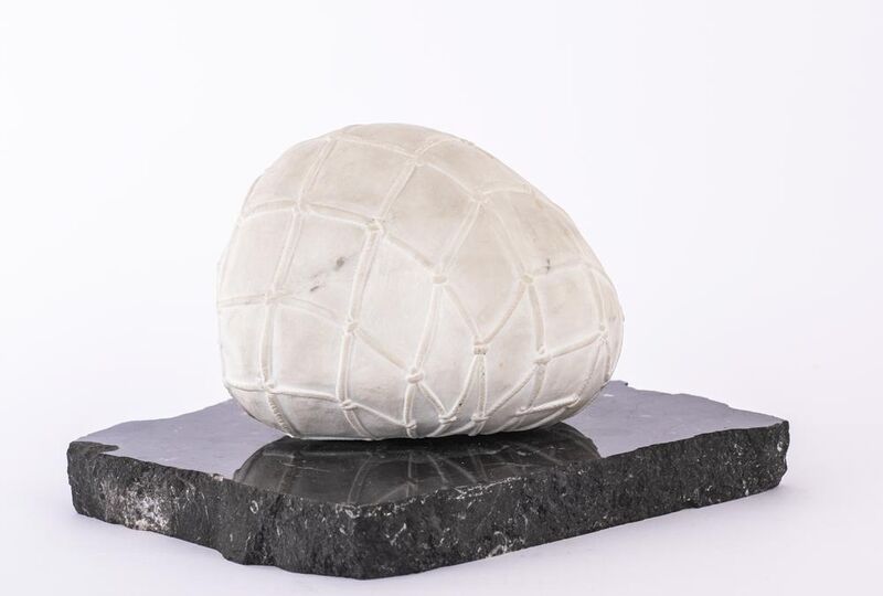 Antonio Trotta, ‘Dalla Raccolta, Sasso’, 1985, Sculpture, White marble and black stone, Itineris