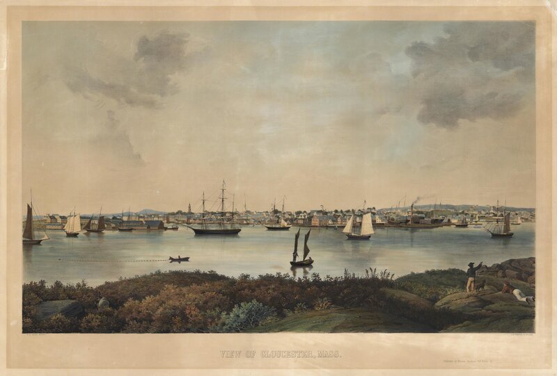 Fitz Henry Lane, ‘View of Gloucester, Mass.’, ca. 1855, Print, Lithograph printed in three colors,, The Old Print Shop, Inc.