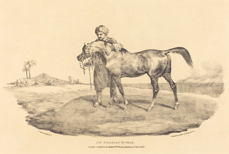 Théodore Géricault, ‘An Arabian Horse’, 1821, Print, Lithograph, National Gallery of Art, Washington, D.C.