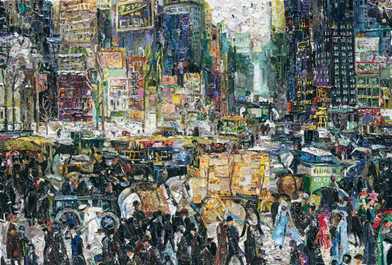 Vik Muniz, ‘New York City, after George Bellows (Pictures of Magazines 2)’, 2011, Photography, Digital C-print, IFAC Arts
