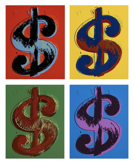 Andy Warhol, ‘Dollars Signs (set of 4)’, 1967 printed later