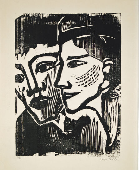 Emil Nolde, ‘Doppelbildnis (Double Portrait)’, 1937