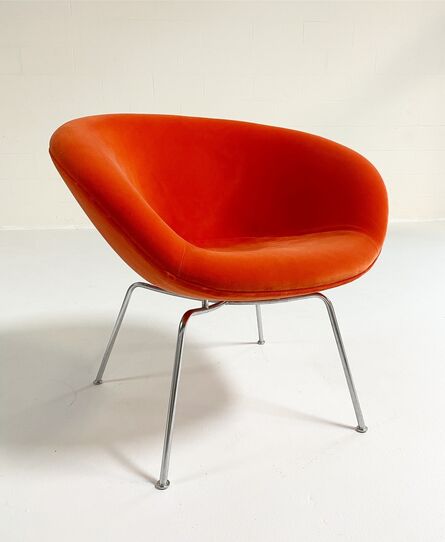 Arne Jacobsen, ‘Pot Chair, Restored in Loro Piana Velvet’, c. 1960s