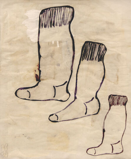 Donald Baechler, ‘Untitled (Socks)’, 1989