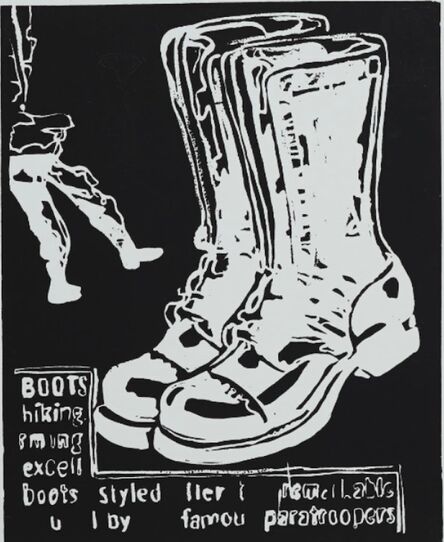 Andy Warhol, ‘Paratrooper Boots (Negative)’, 1985-1986