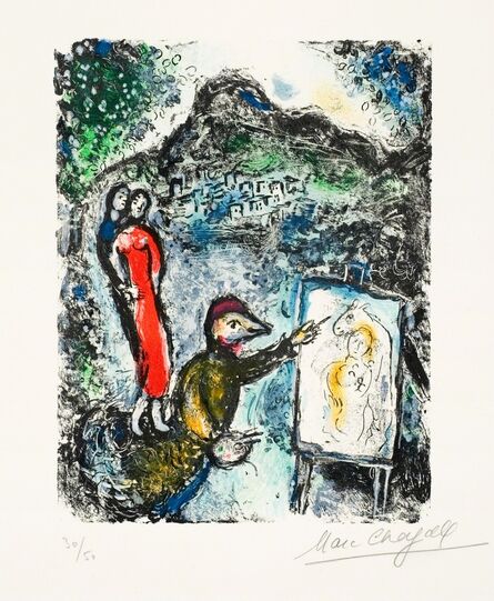 Marc Chagall, ‘Devant St. Jeannet (Near St. Jeannet)’, 1972