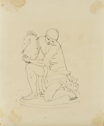 Paul Manship, ‘Kneeling Man Study’, 1938