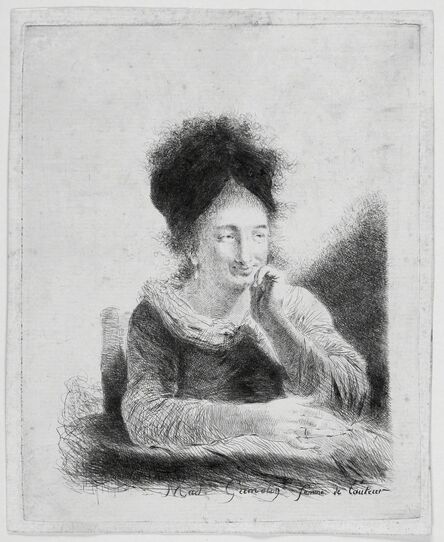 Jacques Gamelin, ‘Madame Gamelin, Femme de l'Auteur (Portrait of the wife of the artist).’, 1779
