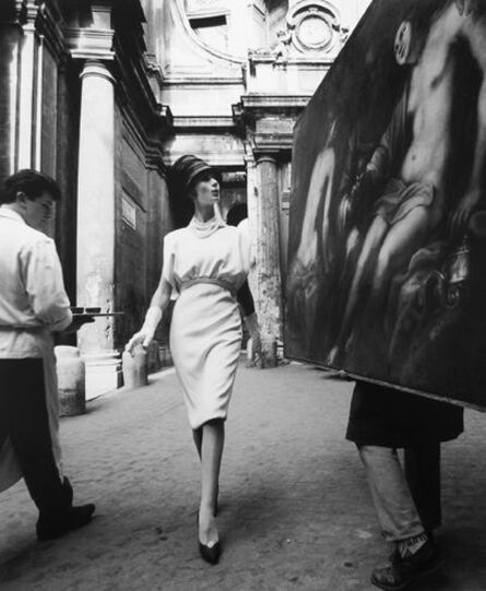 William Klein, ‘Simone, Painting, Coffee, Rome, (VOGUE)’, 1960