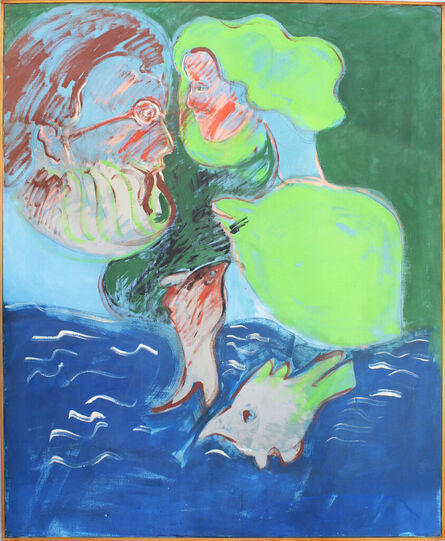 Tano Festa, ‘Il Professore e la Sirena’, 1984