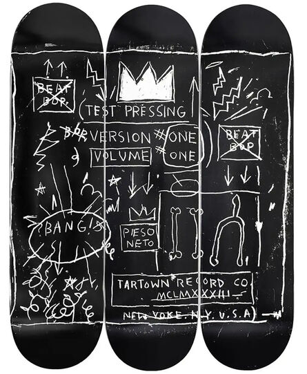 Jean-Michel Basquiat, ‘Basquiat Beat Bop Skateboard Decks (set of 3)’, 2020