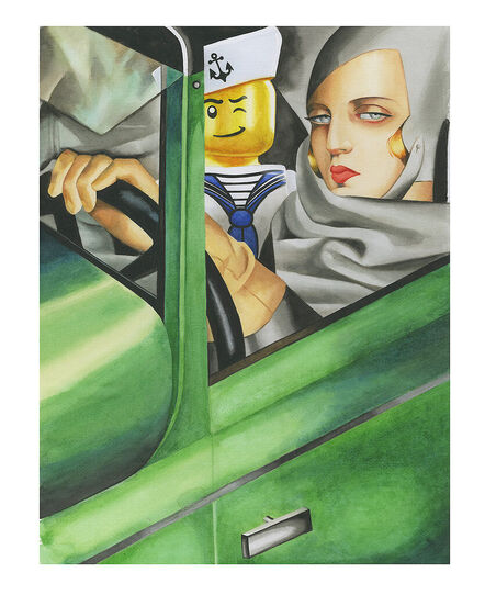 Josè Molina, ‘Tamara in her green bugatti’, 2023