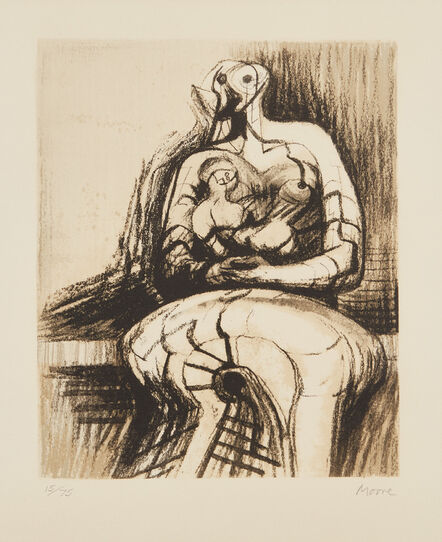 Henry Moore, ‘Seated Mother and Child’, 1977