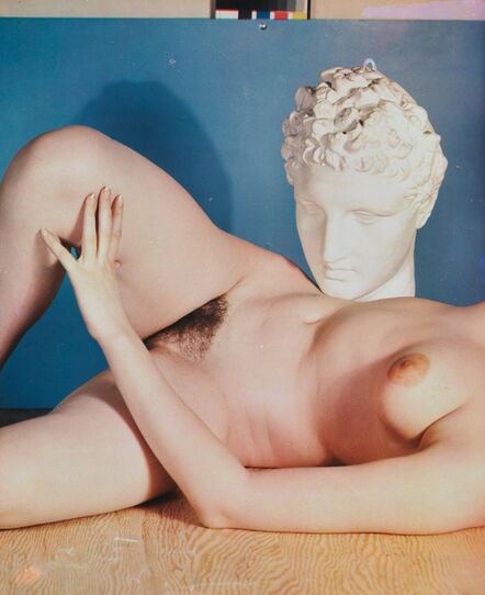 Paul Outerbridge, ‘Nude with Head Sculpture’, 1937