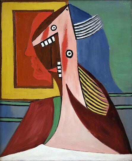 Pablo Picasso, ‘Buste de femme avec autoportrait’