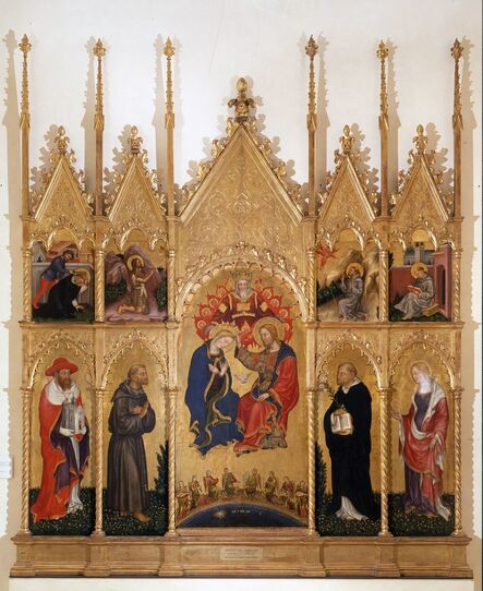 Gentile da Fabriano, ‘Coronation of the Virgin and Saints’, ca. 1410-1412