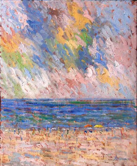 Samir Sammoun, ‘At the Beach, Two Umbrellas’, ca. 2024
